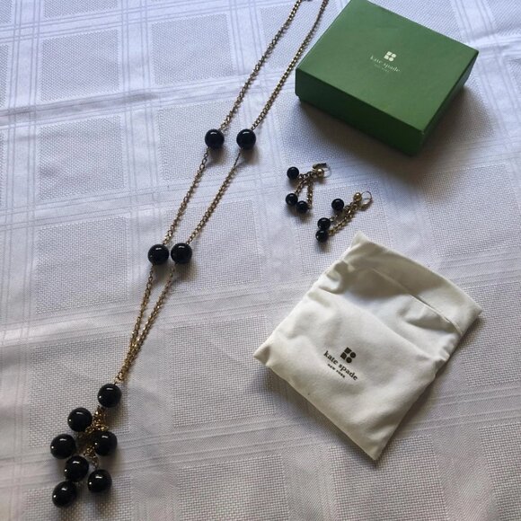 Vintage retro style 60's 70's Kate Spade Jewelry set - necklace and earrings - Picture 2 of 3